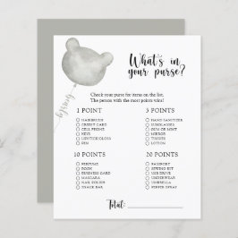 Bear o que está no jogo de chás de fraldas