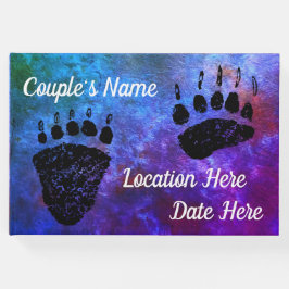 Bear Paws Blue - Livro de Convidados