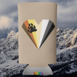 Bear Pride Heart Slim Seltzer Pode Beber Mais Frio