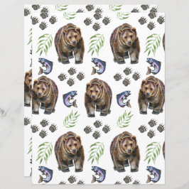 Bear Scrapbook Paper