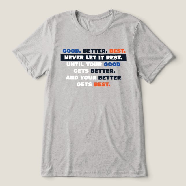 Bears Good Better Best Shirt (Design frontal)