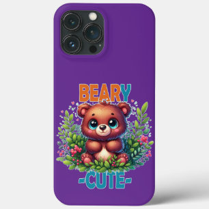 Beary Cute. Teddy Bear a sorrir. Arma engraçado