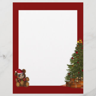 Beary Felry Christmas Letterhead