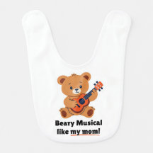 Beary Musical Como Minha Mãe! Babador