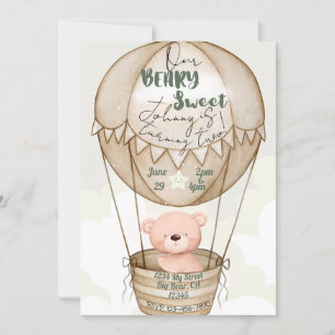 Beary Sweet Birthday Convite