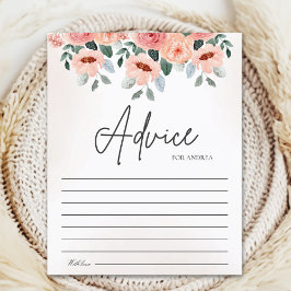 Beatiful Water Color Flowers Garden Baby Shower