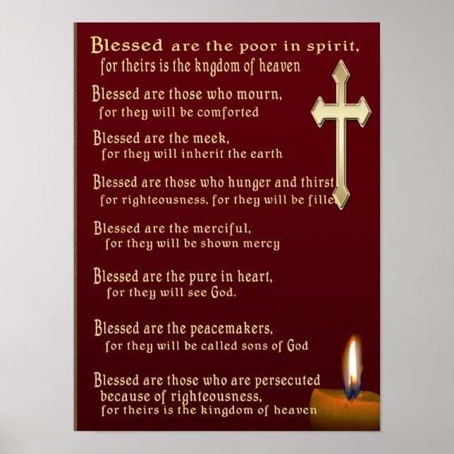 Beatitudes art poster (Frente)