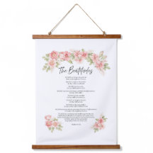 Beatitudes Escritura Floral Aquarela Rosa