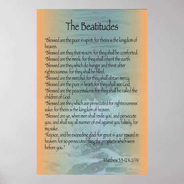 Beatitudes Poster (Surf Sanibel) (Frente)