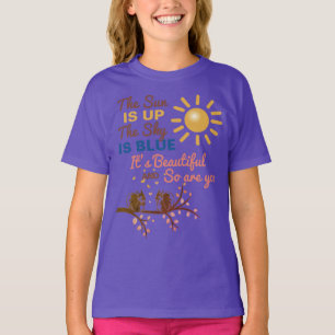 Beatles cara Prudência Camisa - The Sun está aci