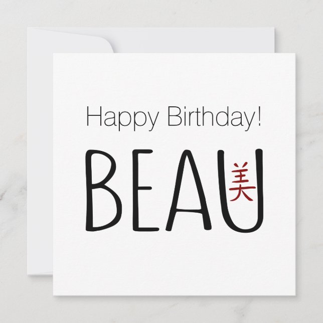 Beau Birthday (Frente)
