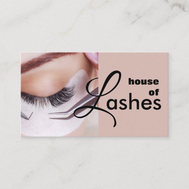 Beauon Salon Spa Lashes Brows Cartão de visita (Frente)
