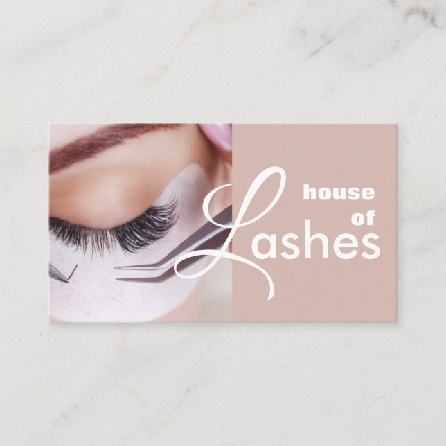 Beauon Salon Spa Lashes Brows Cartão de visita (Frente)