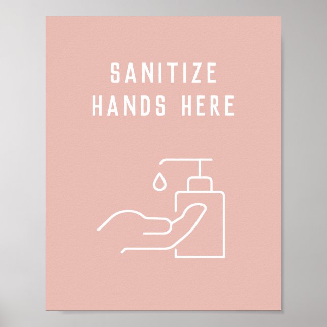 Beaut Salon Hygiene Sanitize Suas Mãos Poster (Frente)