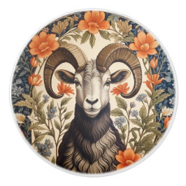 Beautiful Bighorn Sheep William Morris Inspired