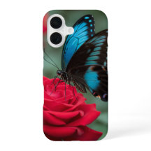 Beautiful Butterfly Red Rose -
