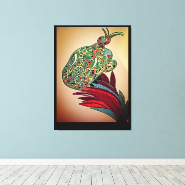 Beautiful Creature Plant Stretched Canvas Print (Insitu(piso de madeira))