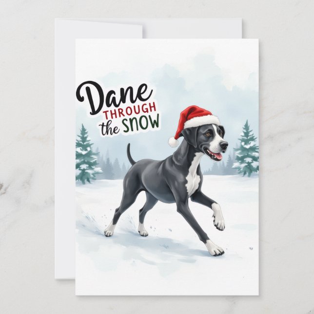 Beautiful Great Dane greeting card (Frente)