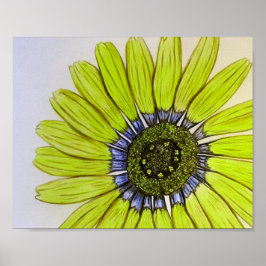 Beautiful hand sketched Flower Design Poster