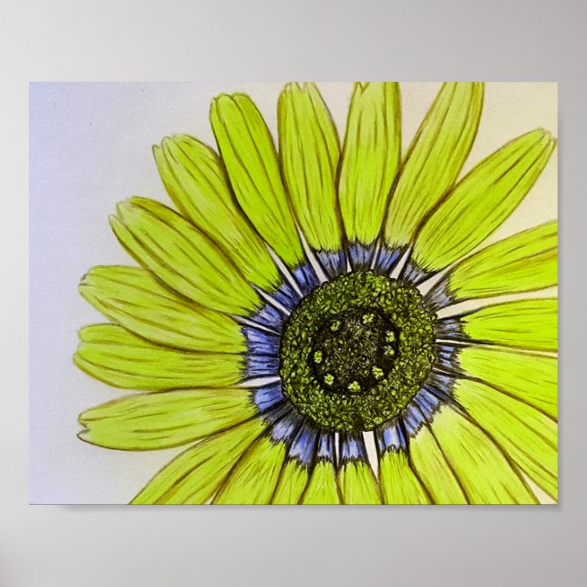 Beautiful hand sketched Flower Design Poster (Frente)
