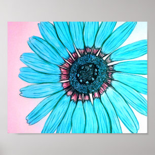 Beautiful Hand sketched Flower Poster