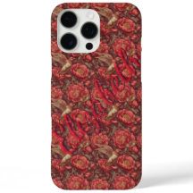 Beautiful Peonies Custom Name Iphone Case