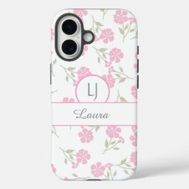 Beautiful Pink Floral Personalized 