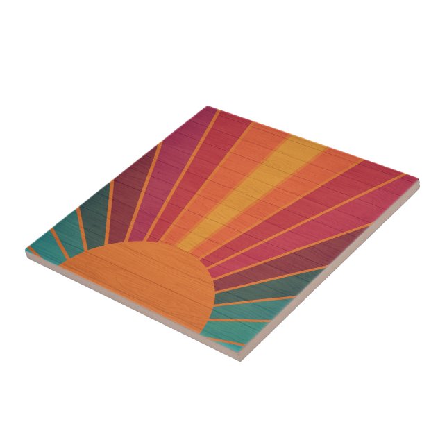 Beautiful Sunny Sun Rays Southwestern Folk Art (Lateral)