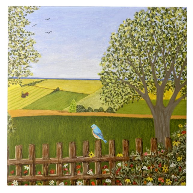 Beautiful View Large Ceramic Tile (Frente)