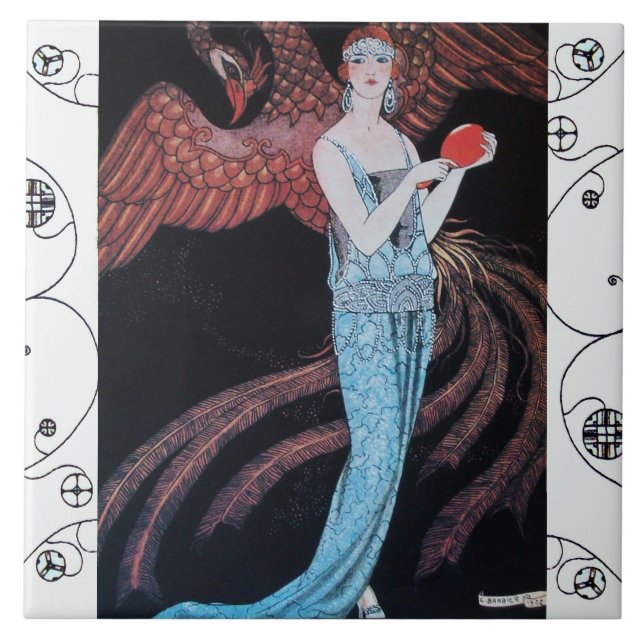 BEAUTY AND PHOENIX Art Deco Woman Fashion (Frente)