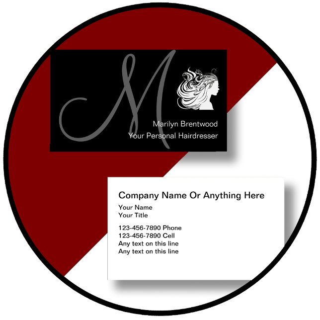Beauty Hairdresser Cartões de visitas (Criador carregado)