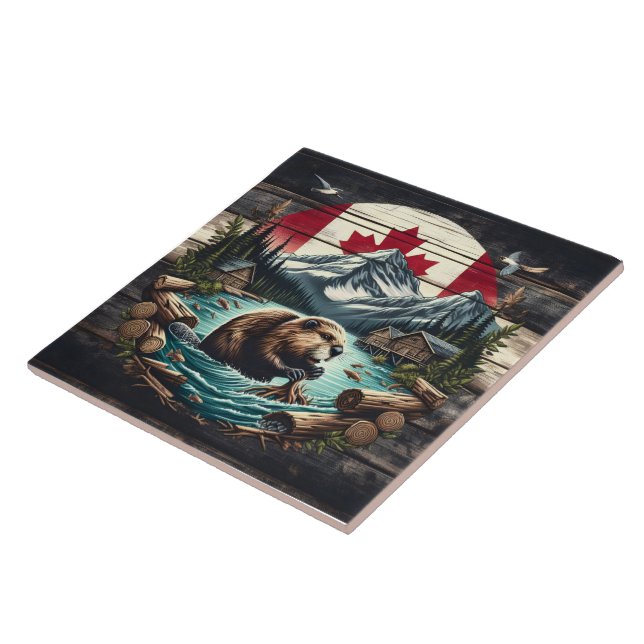 Beaver Building Lodge Perto Da Natureza Selvagem C (Lateral)