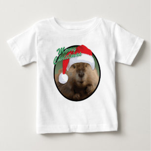 Beaver Natal - Camisa de T-Shirt Baby Fine Jersey