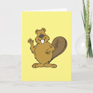 BEAVER SUJO ENGRAÇADO POR TODA A OCASIÃO CARTÃO