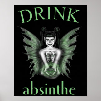 Beba Absinthe Gothic Fairy Poster