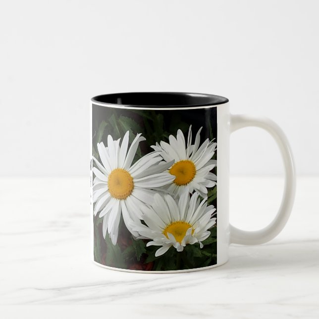 "Beba caneca floral nas vistas hoje" (Direita)