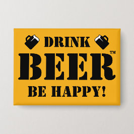 Beba Cerveja Seja Feliz! Botao