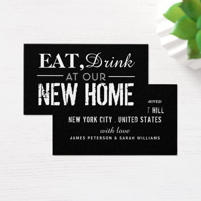 Beba Na Nossa Nova Casa, Mude De Cartão De Endereç (Mesa)