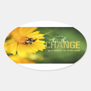 Beba o adesivo Change Oval