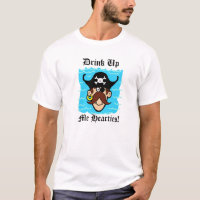 Beba uma camiseta de desenho animado Pirata Feliz