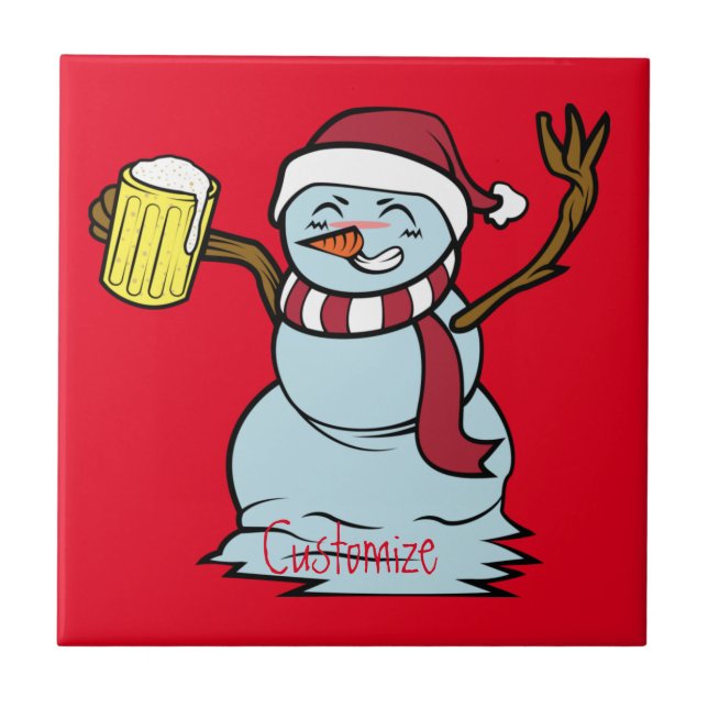 Bebado de cerveja Snowman Thunder_Cove (Frente)