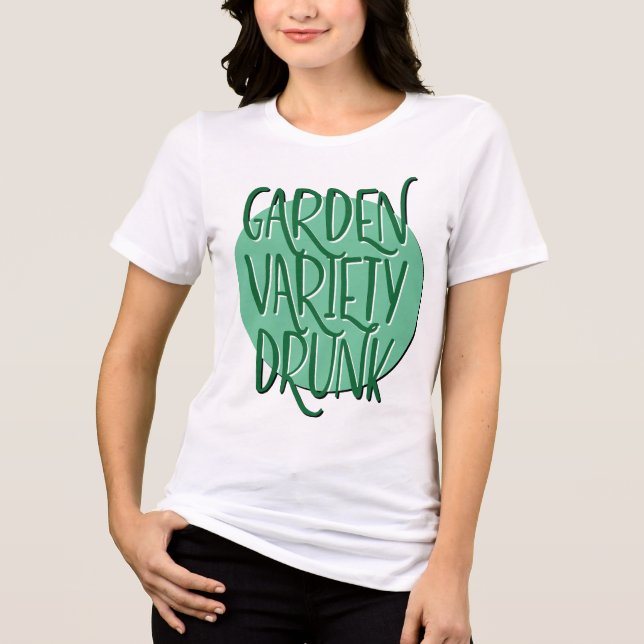 Bêbado de Jardim | Divertido Slogan de Recuperação (Frente)