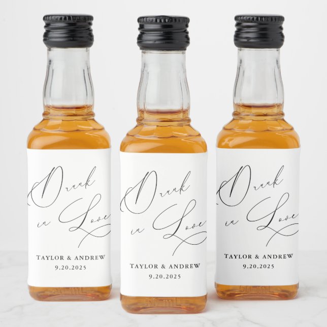 Bebado No Amor Garrafa De Vinho Preto E Branco (Garrafas)