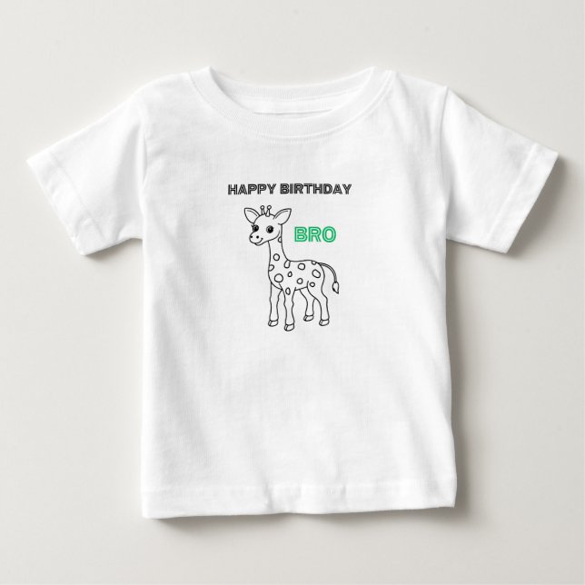 Bebê Aniversário para camiseta infantil (Frente)