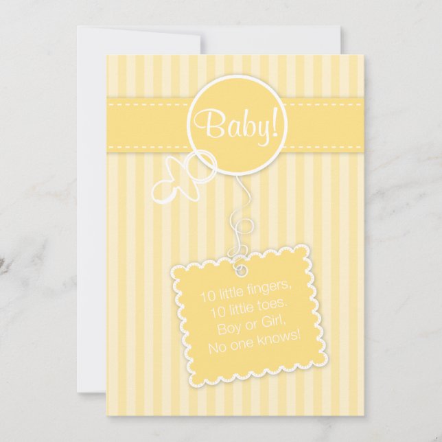 Bebê! Anúncio (Convite) (Frente)