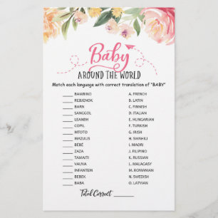 Bebê ao redor do mundo com Chá de fraldas de Res