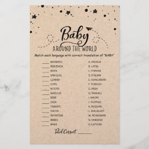 Bebê ao redor do mundo com Chá de fraldas de Res