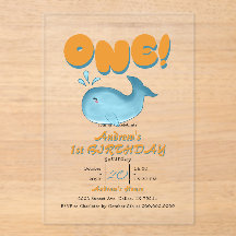 Bebê Baleia Azul Fofo Aniversário de 1 Ano