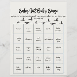 Bebê Bingo para chá de fraldas do tema Duck