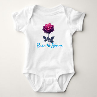 Bebê Body Bodysuit Floral Rosa – Nascido para Florescer